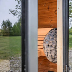 Leil Black Cube Outdoor Sauna - Select Saunas