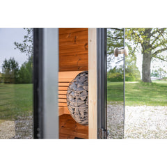 Leil Black Cube Classic Outdoor Sauna - Select Saunas