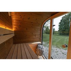 Leil Black Cube Classic Outdoor Sauna - Select Saunas