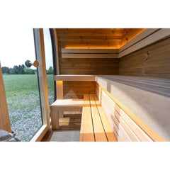 Leil Black Cube Classic Outdoor Sauna - Select Saunas