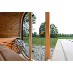 Leil Black Cube Classic Outdoor Sauna - Select Saunas