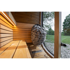 Leil Black Cube Classic Outdoor Sauna - Select Saunas