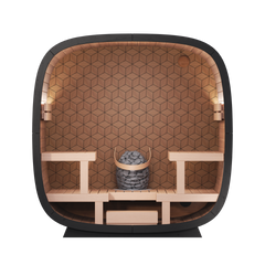 Leil Black Cube Premium Outdoor Sauna - Select Saunas