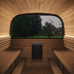 SaunaLife CL12GCP Outdoor Cube-Series Home Sauna Suite Kit, 8 Persons - Select Saunas