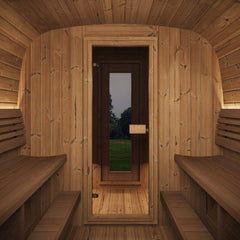 SaunaLife CL12GCP Outdoor Cube-Series Home Sauna Suite Kit, 8 Persons - Select Saunas