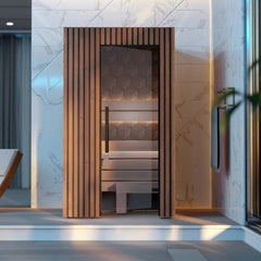 Leil Como 120 1-Person Indoor Sauna Kit - Select Saunas