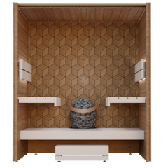 Leil Como 4-180 4-Person Indoor Sauna - Select Saunas