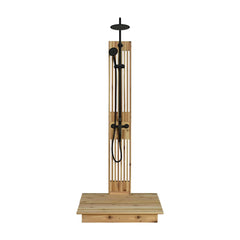 Cascade Floor Shower Onyx With Floor - Select Saunas
