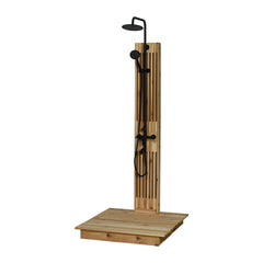 Cascade Floor Shower Onyx With Floor - Select Saunas