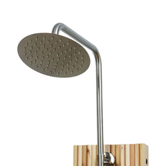 Cascade Floor Shower Polished With Floor - Select Saunas