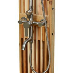 Cascade Floor Shower Polished With Floor - Select Saunas