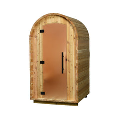 Changing room angled view, door closed