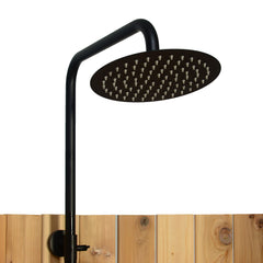 Crescent Floor Shower Onyx With Floor - Select Saunas