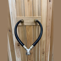 Crescent Floor Shower Onyx With Floor - Select Saunas