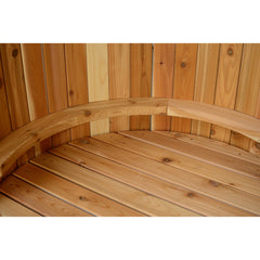 Crescent Floor Shower Polished With Floor - Select Saunas