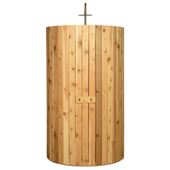 Crescent Floor Shower Polished With Floor - Select Saunas