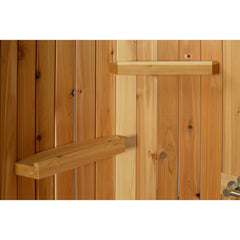 Crescent Floor Shower Onyx With Floor - Select Saunas