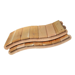 Set of two red cedar backrests