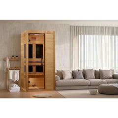 Dynamic Veneto Elite - 1-2 Person Ultra Low EMF FAR IR Sauna Canadian Hemlock - 2026 Model - Select Saunas