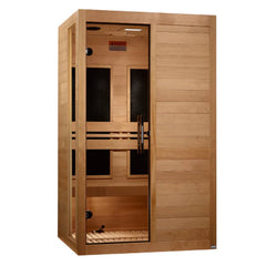 Dynamic Lucca 2-person Low EMF FAR Infrared Sauna Canadian Hemlock - Select Saunas