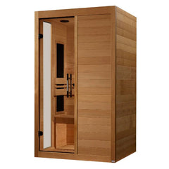 Dynamic Lucca 2-person Low EMF FAR Infrared Sauna Canadian Hemlock - Select Saunas