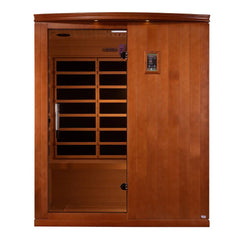 Dynamic Madrid Elite 3 Person Ultra Low EMF FAR IR Sauna Canadian Hemlock - Limited Model - Select Saunas
