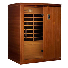 Dynamic Madrid Elite 3 Person Ultra Low EMF FAR IR Sauna Canadian Hemlock - Limited Model - Select Saunas