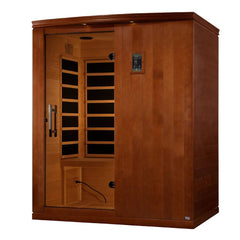Dynamic Madrid Elite 3 Person Ultra Low EMF FAR IR Sauna Canadian Hemlock - Limited Model - Select Saunas