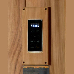 Golden Designs 2025 Updated "Sundsvall Edition" 2 Person Traditional Sauna - Canadian Red Cedar Interior and Pacific Premium Clear Cedar Exterior - Select Saunas