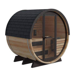 Finnmark Thermo-Aspen Combination Outdoor Barrel Sauna—FD-7, - Select Saunas