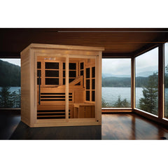 Golden Designs New 2024 Model GDI-6996-02 Near Zero EMF Far Infrared Sauna - Select Saunas