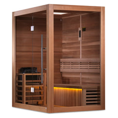 Golden Designs "Hanko Edition" 2-3 Person Traditional Sauna - Canadian Red Cedar Interior - Select Saunas