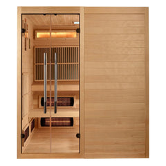 Golden Designs 2025 Toledo 6 Per Hybrid Sauna Indoor . Full Spectrum and Harvia Traditional Stove - Select Saunas