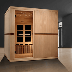 Golden Designs "Catalonia" 8-person PureTech™ Near Zero EMF FAR Infrared Sauna - Select Saunas