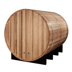 Golden Designs "Klosters" 6 Person Barrel Traditional Sauna - Pacific Cedar - Select Saunas