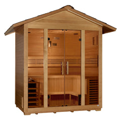 Golden Designs "Vorarlberg" 5 Person Traditional Outdoor Sauna - Canadian Hemlock - Select Saunas