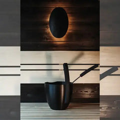 Ovo Sauna Light by HUUM, Black/Natural - Select Saunas