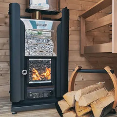 Harvia Black PRO 20 Wood Burning Stove Kit - Select Saunas