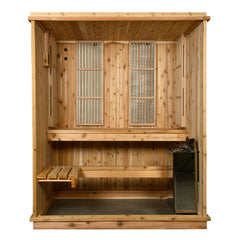 Almost Heaven Madison 2-3 Person Indoor Hybrid Sauna Traditional + Infrared - Select Saunas