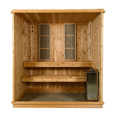 Almost Heaven Rainelle 4-Person Indoor Hybrid Sauna Traditional + Infrared - Select Saunas