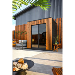Leil Viva 210 3-Person Outdoor Sauna Kit - Select Saunas