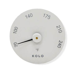 Kolo Round Sauna Thermometer, Degrees Fahrenheiht - Select Saunas
