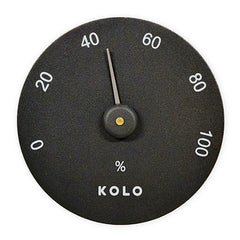 Kolo Black Round Hygrometer - Select Saunas