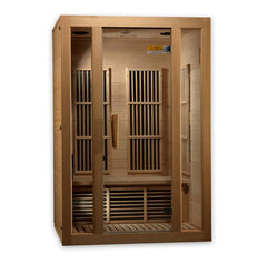Maxxus Seattle 2-Person Near Zero EMF Under 2MG FAR Infrared Sauna Canadian Hemlock - Natural - Select Saunas