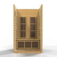 Maxxus Seattle 2-Person Near Zero EMF Under 2MG FAR Infrared Sauna Canadian Hemlock - Natural - Select Saunas