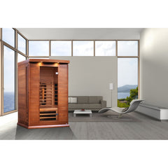 Maxxus 2-Person Full Spectrum Near Zero EMF FAR Infrared Sauna Canadian Red Cedar - Select Saunas