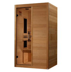 Maxxus S-Line Yoga 2-Person Low EMF FAR Infrared Sauna Canadian Hemlock - Natural - Select Saunas