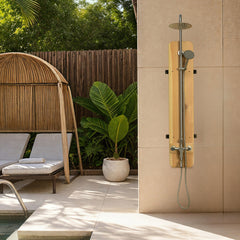 Meridian Wall Shower Polished - Select Saunas