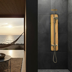 Meridian Wall Shower Polished - Select Saunas