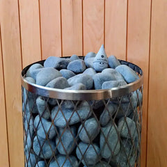 SaunaLife "Stoney" Sauna Gnome with Cone Hat, Black Printed Logo - Select Saunas